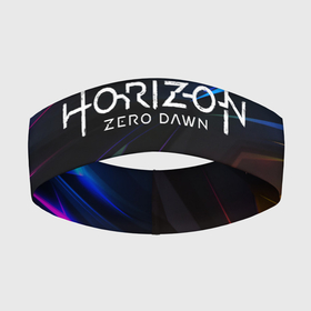 Повязка на голову 3D с принтом Horizon Zero Dawn STRIPES в Петрозаводске,  |  | Тематика изображения на принте: aloy | antasy girl | art | artwork | digital art | fantasy | horizon | horizon: zero dawn | landscape | tallneck | warrior fantasy | weapon | zero dawn