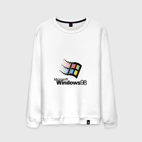 Мужской свитшот хлопок с принтом Windows 98 в Новосибирске, 100% хлопок |  | microsoft | windows | windows98 | виндовс | майкрософт