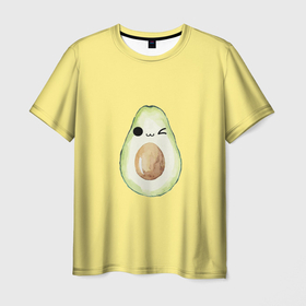 Мужская футболка 3D с принтом Авокадо в Курске, 100% полиэфир | прямой крой, круглый вырез горловины, длина до линии бедер | авокадо