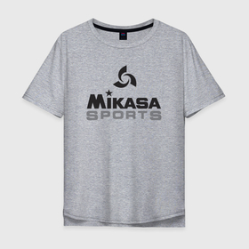 Мужская футболка хлопок Oversize с принтом MIKASA SPORTS , 100% хлопок | свободный крой, круглый ворот, “спинка” длиннее передней части | Тематика изображения на принте: beach | mikasa | voleybal | volleyball | волебол | волейбол | волейболист | волейболистка | воллейбол | микаса | пляжный