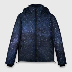 Мужская зимняя куртка 3D с принтом звездное небо в Белгороде, верх — 100% полиэстер; подкладка — 100% полиэстер; утеплитель — 100% полиэстер | длина ниже бедра, свободный силуэт Оверсайз. Есть воротник-стойка, отстегивающийся капюшон и ветрозащитная планка. 

Боковые карманы с листочкой на кнопках и внутренний карман на молнии. | neon | space | stars | звезды | млечный путь