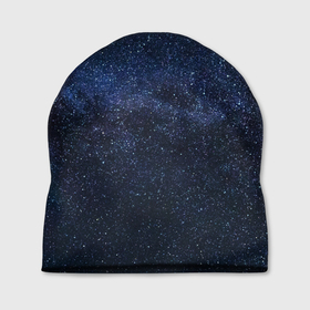 Шапка 3D с принтом звездное небо в Курске, 100% полиэстер | универсальный размер, печать по всей поверхности изделия | neon | space | stars | звезды | млечный путь