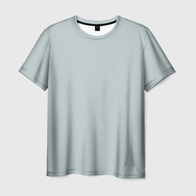 Мужская футболка 3D с принтом Радуга v5   голубой в Петрозаводске, 100% полиэфир | прямой крой, круглый вырез горловины, длина до линии бедер | без дизайна | без картинки | одноцветные | серый | текстура