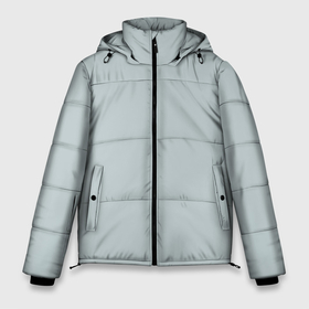 Мужская зимняя куртка 3D с принтом Радуга v5 - голубой в Тюмени, верх — 100% полиэстер; подкладка — 100% полиэстер; утеплитель — 100% полиэстер | длина ниже бедра, свободный силуэт Оверсайз. Есть воротник-стойка, отстегивающийся капюшон и ветрозащитная планка. 

Боковые карманы с листочкой на кнопках и внутренний карман на молнии. | Тематика изображения на принте: без дизайна | без картинки | одноцветные | серый | текстура