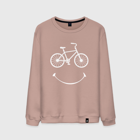 Мужской свитшот хлопок с принтом Велоулыбка мужской , 100% хлопок |  | вело | велосипед | велосипедное | кататься | настроение | спорт | туризм | улыбка | хобби