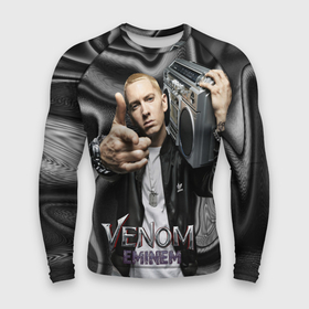 Мужской рашгард 3D с принтом Eminem Venom в Белгороде,  |  | eminem | rap | venom eminem | рэп | хип хоп | эминем