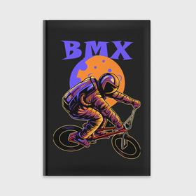 Ежедневник с принтом BMX в космосе в Новосибирске,  |  | Тематика изображения на принте: bicycle | cosmonaut | cosmos | drive | extreme | moon | space | spacesuit | велосипед | космонавт | космос | луна | скафандр | экстрим