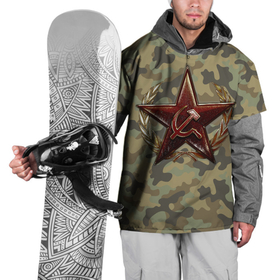 Накидка на куртку 3D с принтом Советская звезда , 100% полиэстер |  | звезда | орден | серп и молот | символика. | ссср