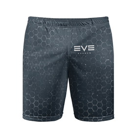 Мужские шорты спортивные с принтом EVE ECHOES / ИВ ЭХО в Екатеринбурге,  |  | echo | echoes | eve | game | games | logo | online | space | ев онлайн | ев эхо | еве | ив онлайн | ив эхо | игра | игры | космос | лого | логотип | логотипы | онлайн | символ | символы | эхо | эхос