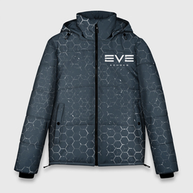 Мужская зимняя куртка 3D с принтом EVE ECHOES ИВ ЭХО в Санкт-Петербурге, верх — 100% полиэстер; подкладка — 100% полиэстер; утеплитель — 100% полиэстер | длина ниже бедра, свободный силуэт Оверсайз. Есть воротник-стойка, отстегивающийся капюшон и ветрозащитная планка. 

Боковые карманы с листочкой на кнопках и внутренний карман на молнии. | Тематика изображения на принте: echo | echoes | eve | game | games | logo | online | space | ев онлайн | ев эхо | еве | ив онлайн | ив эхо | игра | игры | космос | лого | логотип | логотипы | онлайн | символ | символы | эхо | эхос