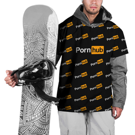 Накидка на куртку 3D с принтом Porn Hub в Курске, 100% полиэстер |  | Тематика изображения на принте: hub | logo | лого | логотип | сайт | хаб