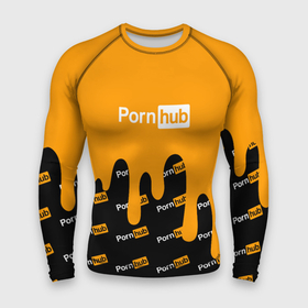 Мужской рашгард 3D с принтом Porn Hub в Ухте,  |  | hub | logo | краска | лого | логотип | сайт | хаб