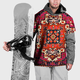 Накидка на куртку 3D с принтом Бордовый  ковер иллюстрация в Новосибирске, 100% полиэстер |  | 90 е | 90е | бабушкин | бабушкин ковер | девяностые | ковер | ковер на стене | коврик | кружево | мягкий | орнамент | палас | пол | старый ковер | текстуры | узор | цветочки | цветы
