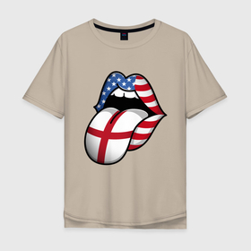 Мужская футболка хлопок Oversize с принтом Английский Язык в Новосибирске, 100% хлопок | свободный крой, круглый ворот, “спинка” длиннее передней части | american | england | english | usa | английский язык | англия | переводчик | сша | тренд | язык