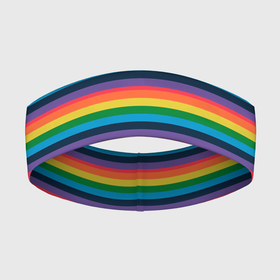 Повязка на голову 3D с принтом Радужный флаг в Белгороде,  |  | pride | rainbow | tiktok | мем | оля тыква | подсяду | прайд | привет | привет я подсяду | радуга | радужный флаг | тик ток | тикток | феминизм | феминитивы | я подсяду