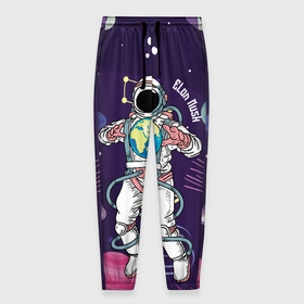 Мужские брюки 3D с принтом Elon Musk в Белгороде, 100% полиэстер | манжеты по низу, эластичный пояс регулируется шнурком, по бокам два кармана без застежек, внутренняя часть кармана из мелкой сетки | astronaut | celebrity | cosmonaut | cosmos | genius | gloves | planet | space | spacesuit | гений | знаменитость | космонавт | космос | перчатки | планета | скафандр