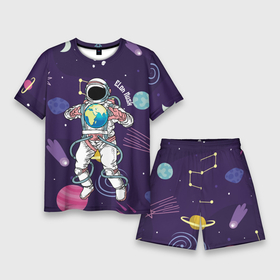 Мужской костюм с шортами 3D с принтом Elon Musk в Кировске,  |  | astronaut | celebrity | cosmonaut | cosmos | genius | gloves | planet | space | spacesuit | гений | знаменитость | космонавт | космос | перчатки | планета | скафандр