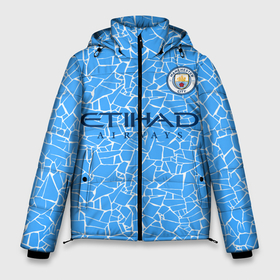 Мужская зимняя куртка 3D с принтом Manchester City 20 21 Home Kit в Тюмени, верх — 100% полиэстер; подкладка — 100% полиэстер; утеплитель — 100% полиэстер | длина ниже бедра, свободный силуэт Оверсайз. Есть воротник-стойка, отстегивающийся капюшон и ветрозащитная планка. 

Боковые карманы с листочкой на кнопках и внутренний карман на молнии. | Тематика изображения на принте: champions | citi | city | fifa | football | manchester | soccer | uefa | world cup | англия | клуб | лига чемпионов | манчестер | сити | фифа | фк | форма | формы | футбол