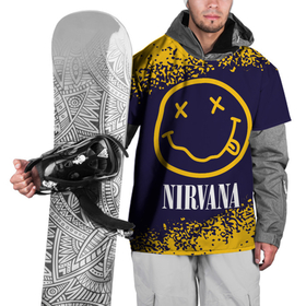 Накидка на куртку 3D с принтом NIRVANA   НИРВАНА в Курске, 100% полиэстер |  | band | cobain | face | kurt | logo | music | nirvana | rock | rocknroll | группа | кобейн | курт | лого | логотип | музыка | музыкальная | нирвана | рожица | рок | рокнролл | символ