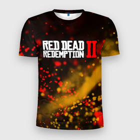 Мужская футболка 3D спортивная с принтом RED DEAD REDEMPTION 2 в Санкт-Петербурге, 100% полиэстер с улучшенными характеристиками | приталенный силуэт, круглая горловина, широкие плечи, сужается к линии бедра | dead | game | games | logo | rdr | rdr2 | red | red dead redemption 2 | redemption | дед | игра | игры | лого | логотип | логотипы | рдр | рдр2 | ред | редемпшен | редемпшн | символ | символы