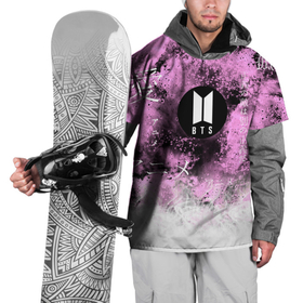 Накидка на куртку 3D с принтом BTS в Кировске, 100% полиэстер |  | bts | k pop | kpop | абстракция | арми | брызги | бтс | дым | иероглифы | кей поп | кейпоп | корея | кпоп