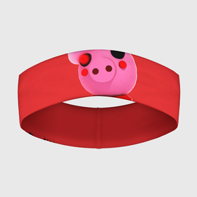 Повязка на голову 3D с принтом ROBLOX PIGGY   СВИНКА ПИГГИ в Кировске,  |  | pig | piggy | roblox | игра | компьютерная игра | логотип | онлайн | онлайн игра | пигги | поросенок | роблакс | роблокс | свинка | свинья