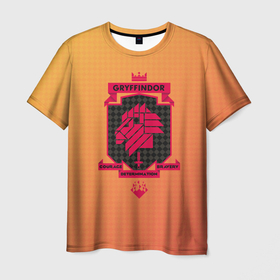Мужская футболка 3D с принтом Gryffindor , 100% полиэфир | прямой крой, круглый вырез горловины, длина до линии бедер | gryffindor | harry potter | vdzabma | гарри поттер | гриффиндор