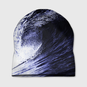 Шапка 3D с принтом Волна , 100% полиэстер | универсальный размер, печать по всей поверхности изделия | брызги | вода | волна | волны | кайф | капли | капля | красота | море | озеро | океан | отдых | пляж | рыба | цунами
