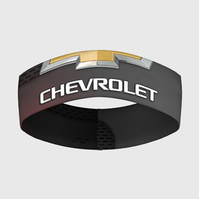Повязка на голову 3D с принтом CHEVROLET ,  |  | chevrolet | авто | автомобиль | логотип | марка | машина | надпись | текстура | шевроле | шевролет