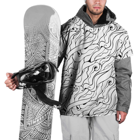 Накидка на куртку 3D с принтом Черно белые узоры в Новосибирске, 100% полиэстер |  | abstract | art | pattern | абстракционизм | абстракция | аниме | арт | брызги | волны | восточный | граффити | змеи | инь янь | искусство | кружево | линии | море | паттерн | текстура | тучи | узор | хавитки | черви