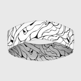 Повязка на голову 3D с принтом Черно белые узоры в Санкт-Петербурге,  |  | abstract | art | pattern | абстракционизм | абстракция | аниме | арт | брызги | волны | восточный | граффити | змеи | инь янь | искусство | кружево | линии | море | паттерн | текстура | тучи | узор | хавитки | черви
