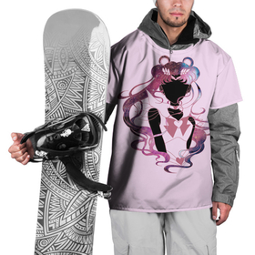 Накидка на куртку 3D с принтом Космическая Сейлор Мун , 100% полиэстер |  | арт | девушка | нео королева серенити | рисунок | сейлор мун | усаги цукино