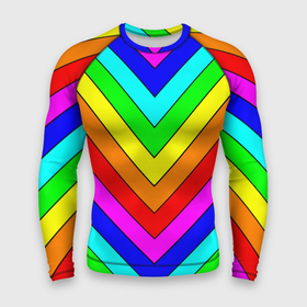 Мужской рашгард 3D с принтом Rainbow Stripes в Петрозаводске,  |  | Тематика изображения на принте: geometry | gradient | neon | геометрические | градиент | детям | кислота | кислотный | конус | красочный | линии | неоновые | пирамида | полоска | полосы | радуга | радужный | разноцветные | сочный | треугольники