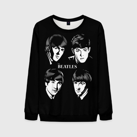Мужской свитшот 3D с принтом THE BEATLES в городе Новоалтайск, 100% полиэстер с мягким внутренним слоем | круглый вырез горловины, мягкая резинка на манжетах и поясе, свободная посадка по фигуре | англия | гитара | коллектив | легенды | музыка