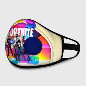Маска из неопрена с принтом FORTNITE в городе Новоалтайск, неопрен 100% | Форма огибающая нос. Резинки для ушей с дополнительной резинкой на затылке. Клапан для выдоха для активного дыхания при занятиях спортом. Эластичный материал маски и окантовки для лучшего растяжения и прилегания маски.  | epic games | fortnite | game | gamer | игры | фортнайт