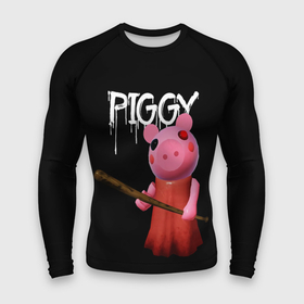 Мужской рашгард 3D с принтом ROBLOX PIGGY  СВИНКА ПИГГИ в Белгороде,  |  | pig | piggy | roblox | игра | компьютерная игра | логотип | онлайн | онлайн игра | пигги | поросенок | роблакс | роблокс | свинка | свинья