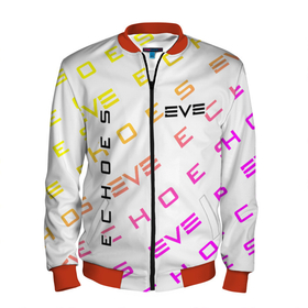 Мужской бомбер 3D с принтом EVE ECHOES   ИВ ЭХО , 100% полиэстер | застегивается на молнию, по бокам два кармана без застежек, по низу бомбера и на воротнике - эластичная резинка | echo | echoes | eve | game | games | logo | online | space | ев онлайн | ев эхо | еве | ив онлайн | ив эхо | игра | игры | космос | лого | логотип | логотипы | онлайн | символ | символы | эхо | эхос