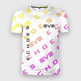 Мужская футболка 3D Slim с принтом EVE ECHOES   ИВ ЭХО в Кировске, 100% полиэстер с улучшенными характеристиками | приталенный силуэт, круглая горловина, широкие плечи, сужается к линии бедра | echo | echoes | eve | game | games | logo | online | space | ев онлайн | ев эхо | еве | ив онлайн | ив эхо | игра | игры | космос | лого | логотип | логотипы | онлайн | символ | символы | эхо | эхос