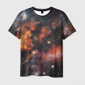 Мужская футболка 3D с принтом Гигантская Вселенная (S) в Тюмени, 100% полиэфир | прямой крой, круглый вырез горловины, длина до линии бедер | galaxy | nasa | nebula | space | star | абстракция | вселенная | галактика | звезда | звезды | космический | наса | планеты