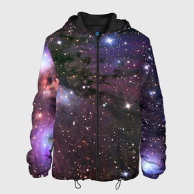 Мужская куртка 3D с принтом Галактика (S) в Новосибирске, ткань верха — 100% полиэстер, подклад — флис | прямой крой, подол и капюшон оформлены резинкой с фиксаторами, два кармана без застежек по бокам, один большой потайной карман на груди. Карман на груди застегивается на липучку | galaxy | nasa | nebula | space | star | абстракция | вселенная | галактика | звезда | звезды | космический | наса | планеты