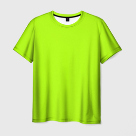 Мужская футболка 3D с принтом ACID в Екатеринбурге, 100% полиэфир | прямой крой, круглый вырез горловины, длина до линии бедер | acid | зеленая | кислотная | однотонная | салатовая