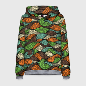 Мужская толстовка 3D с принтом Абстрактные волны в Тюмени, 100% полиэстер | двухслойный капюшон со шнурком для регулировки, мягкие манжеты на рукавах и по низу толстовки, спереди карман-кенгуру с мягким внутренним слоем. | abstract | art | graphic | modern | nature | ocean | paint | pattern | sea | storm | waves | абстракция | арт | волна | волнуется | графика | искусство | краска | красочные | маринизм | маринист | модерн | море | мореман | океан | природа