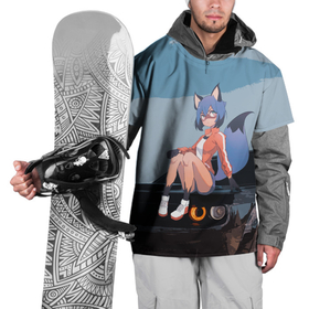 Накидка на куртку 3D с принтом Мичиру Кагэмори в Кировске, 100% полиэстер |  | Тематика изображения на принте: bna | енот | зверь | митиру | мичиру | мичиру кагэмори | совершенно новый зверь