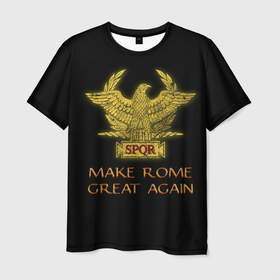 Мужская футболка 3D с принтом Great Rome в Петрозаводске, 100% полиэфир | прямой крой, круглый вырез горловины, длина до линии бедер | ancient rome | invicta | roman empire | rome | spqor | древний рим | рим | римская империя