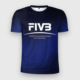 Мужская футболка 3D спортивная с принтом FIVB Volleyball в Белгороде, 100% полиэстер с улучшенными характеристиками | приталенный силуэт, круглая горловина, широкие плечи, сужается к линии бедра | Тематика изображения на принте: fivb | voleybal | volleyball | волебол | волейбол | волейбола | волейболист | волейболистка | воллейбол | международная | федерация | фивб