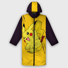 Дождевик унисекс 3D с принтом Happy Pikachu в городе Новоалтайск,  |  | anime | baby | cartoon | cute | kawaii | pika pika | pokemon | аниме | анимешные | глаза | детям | зайчик | зверек | кавайный | кот | котенок | кролик | малыш | милый | мордочка | мультяшный | няшный | пика пика | пикачу | покемон