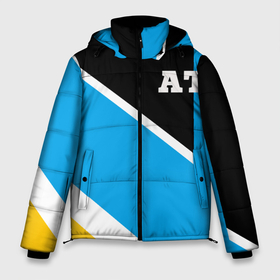 Мужская зимняя куртка 3D с принтом Athletic team blue в Белгороде, верх — 100% полиэстер; подкладка — 100% полиэстер; утеплитель — 100% полиэстер | длина ниже бедра, свободный силуэт Оверсайз. Есть воротник-стойка, отстегивающийся капюшон и ветрозащитная планка. 

Боковые карманы с листочкой на кнопках и внутренний карман на молнии. | armsport | at | athletic | athletic team | bodybuilding | crossfit | fitnes | gym | life | mma | powerlifting | sport | street | team | traning | workout | ат | атлетизм | бодибилдинг | зож | кросфит | мотивация | спорт | тренажерный зал | тренировки | фи