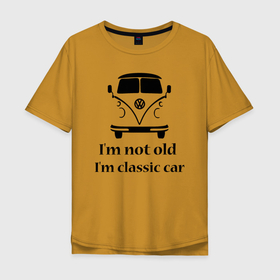 Мужская футболка хлопок Oversize с принтом volkswagen , 100% хлопок | свободный крой, круглый ворот, “спинка” длиннее передней части | автомобиль | гольф | классика | классический автомобиль | минивэн | транспортер | фольксваген