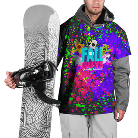 Накидка на куртку 3D с принтом Fall Guys в Тюмени, 100% полиэстер |  | Тематика изображения на принте: fall guys | game | фол гайс | фолл гайс