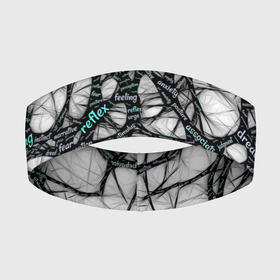 Повязка на голову 3D с принтом NEIROLINK в Курске,  |  | абстракция | веном | наука | нейронная сеть | нейроны | превращения | сети | узор | ученые
